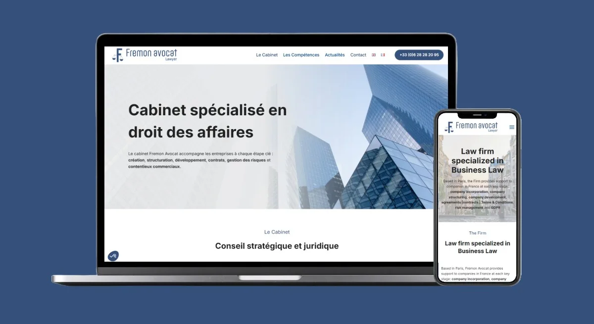 Site Internet Maxime Fremon Avocat