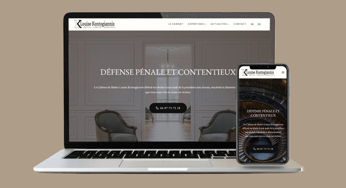 Site Web Louise Kontogiannis - Avocat Droit Pénal