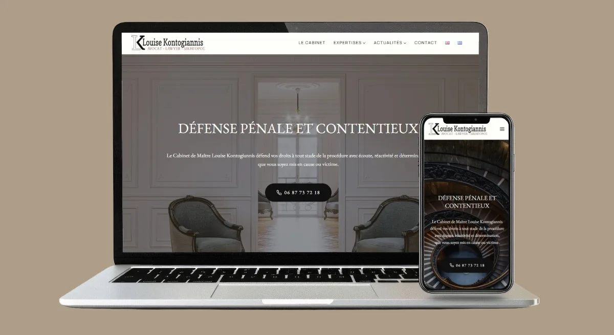 Site Web Louise Kontogiannis - Avocat Droit Pénal